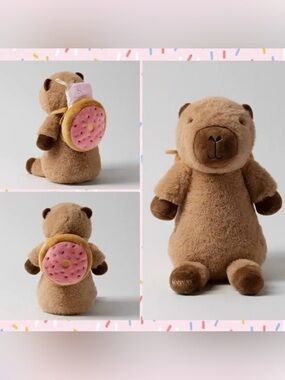 Scentsy 🍩 CRUMB the CAPYBARA Buddy Doll with Donut Backpack & Scent Pak NIB